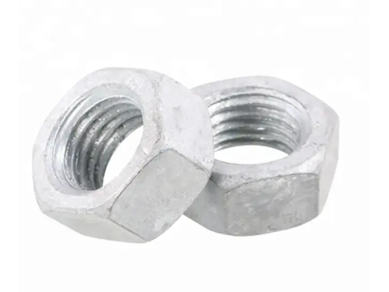 ASTM A563 무거운 육각 너트 탄소강 무거운 육각 너트: ASTM A325 볼트용 표준 일치 구조 너트