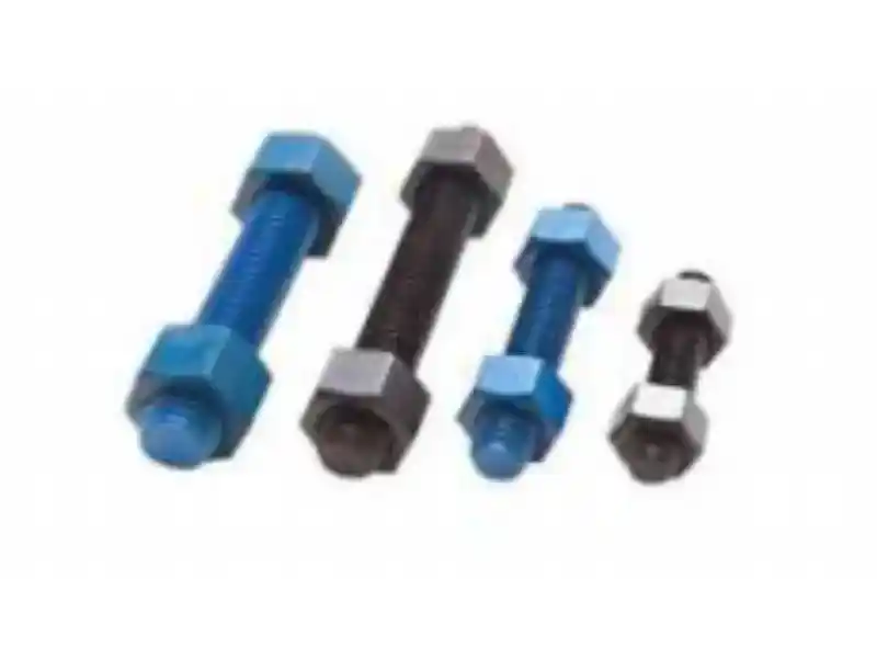 육각 너트가 있는 PTFE 코팅 스터드 볼트